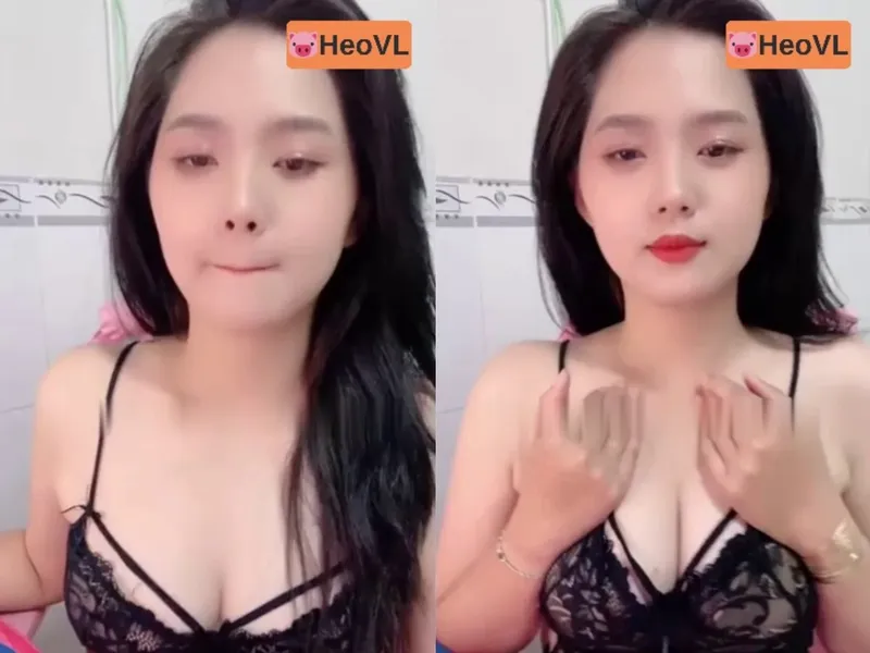 Ghệ răng khểnh khoe chuối tròn trắng