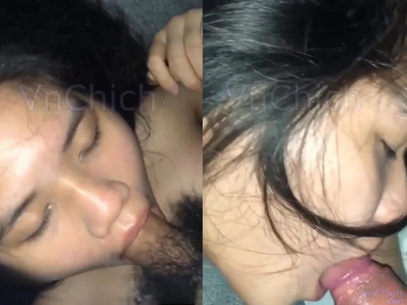 Em học sinh 2k5 ngại ngùng mút cục thịt trước máy quay